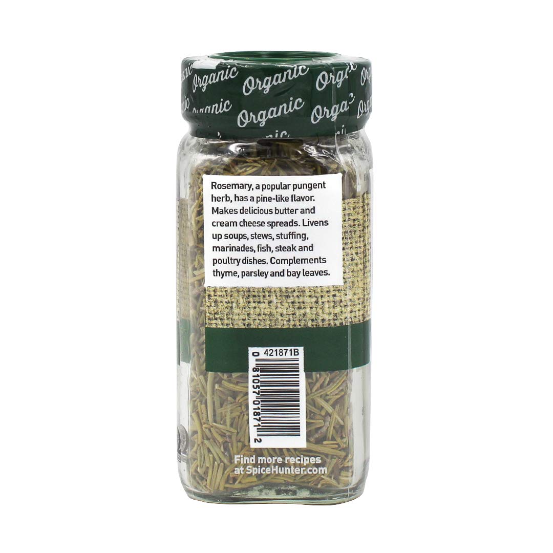 The Spice Hunter Rosemary, Organic, 0.6-Ounce Jar