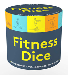Chronicle Books Fitness Dice: 7 Wooden Dice, Over 45,000 Workout Routines TOYS