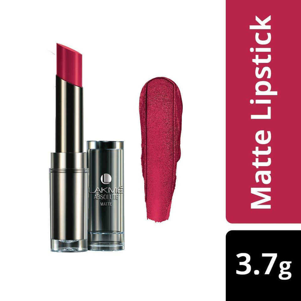 Lakmé Absolute Matte Lipstick, Plum Spell, 3.7g