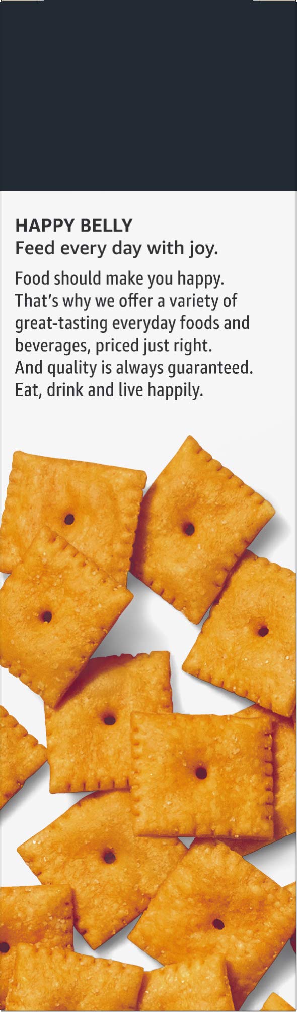 Happy Belly Original Cheese Crackers, 12.4 Ounce