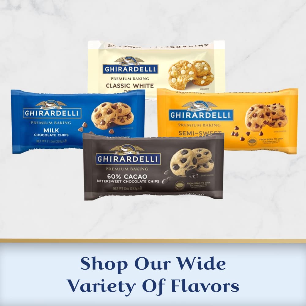 Ghirardelli Classic White Chocolate Premium Baking Chips - 11 oz. (312g)?, Pack of 6