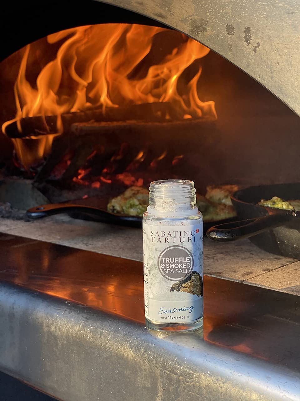 Sabatino Tartufi, NEW Smoked Truffle Salt, The First Ever All Natural Gourmet Smoked Truffle Salt, Kosher, NonGMO Project Certified oz, 4 oz