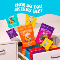 SkinnyDipped Dark Chocolate Peanut Butter Almonds, Healthy Snack, Plant Protein, Gluten Free, 0.46 oz Mini Bags, Pack of 24