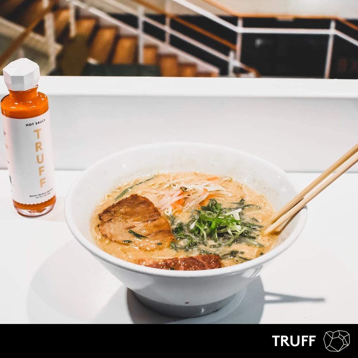 TRUFF White Truffle Hot Sauce, Gourmet Hot Sauce with Ripe Chili Peppers, Organic Agave Nectar, White Truffle Oil and Coriander, a Limited Flavor Experience in a Bottle, 6 oz.