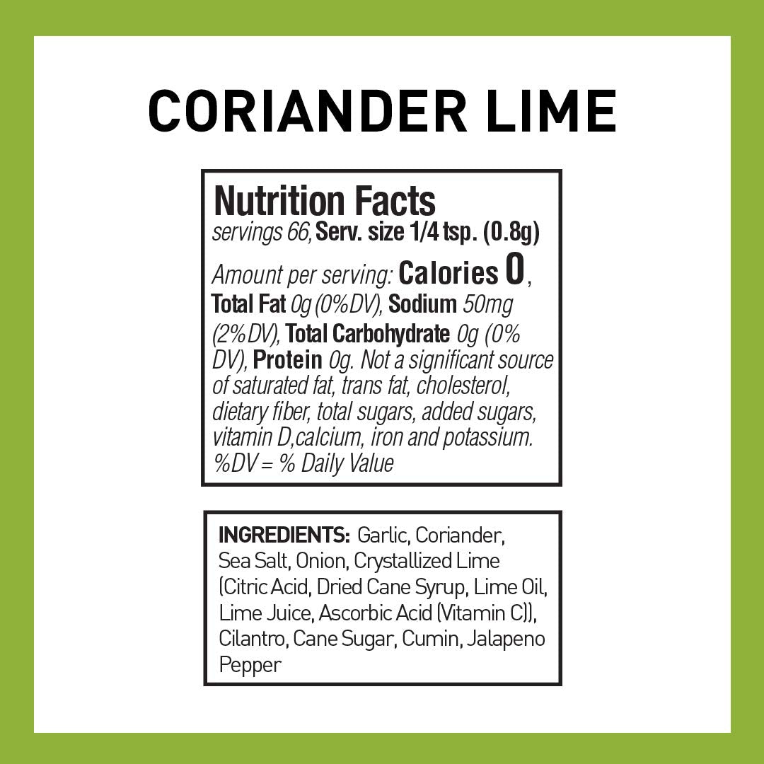 The Spice Hunter Global Fusion Rub, Coriander Lime Thailand, 1.9 Ounce