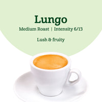 Fresh Lungo Medium Roast Aluminum Capsules, Compatible with Nespresso Original Brewers, Intensity 6/13, 50 Count (5 Packs of 10)