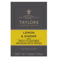 Taylors of Harrogate Lemon & Ginger Herbal Tea, 20 Count