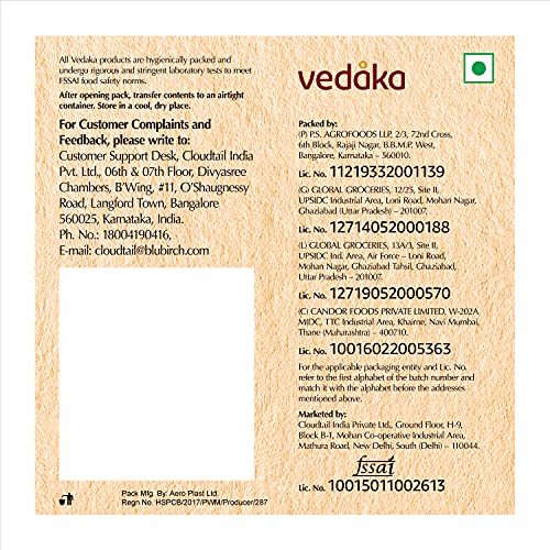 Vedaka Popular Whole Almonds, 200g