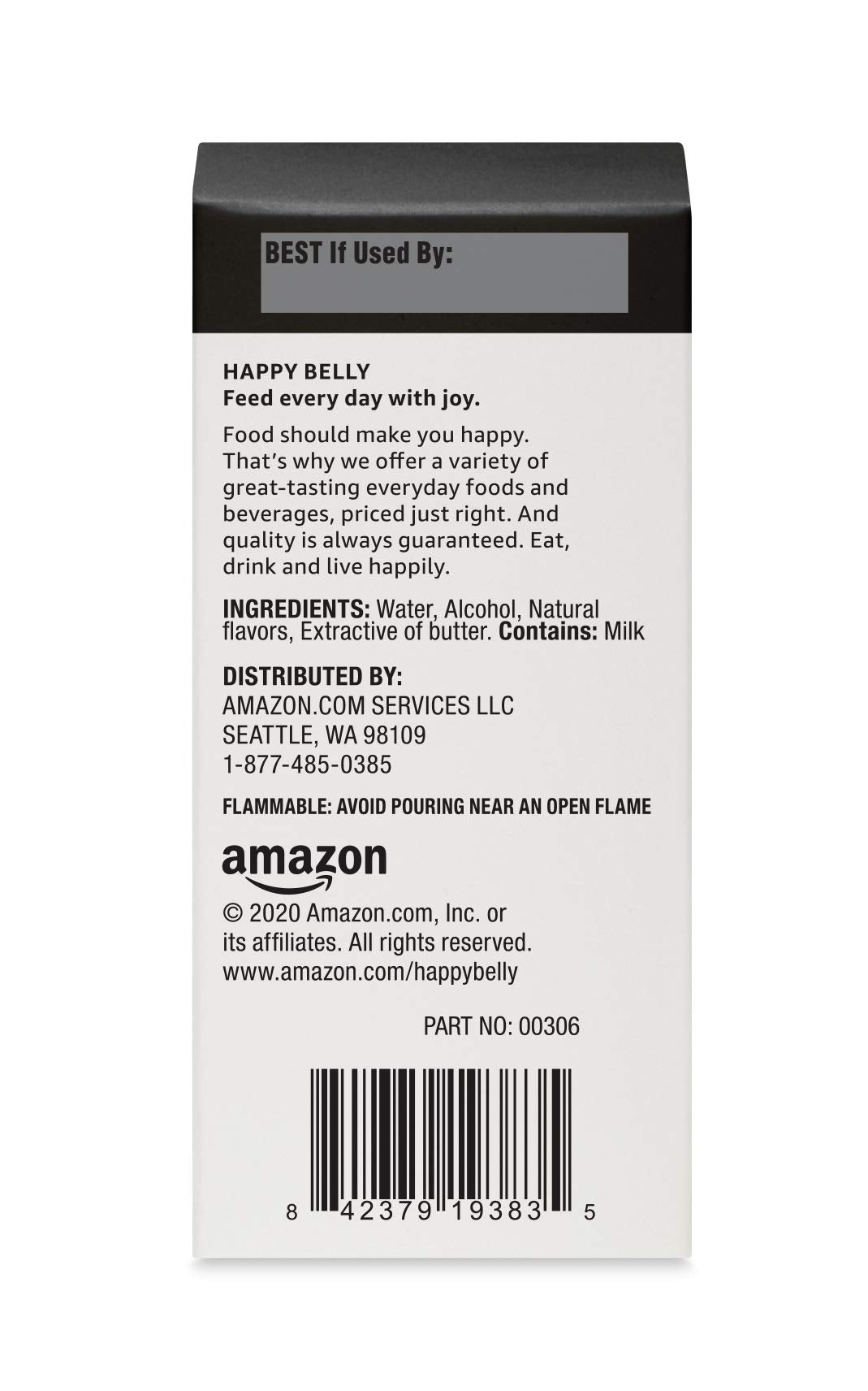 Happy Belly Butter Extract with other natural flavors, 1 fl oz