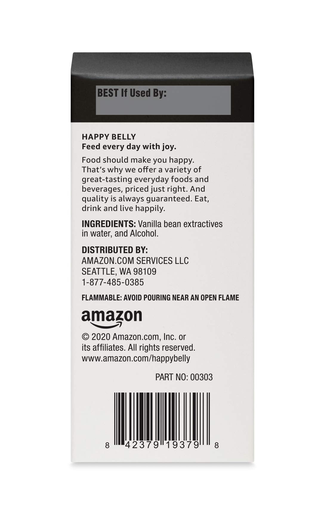 Happy Belly Pure Vanilla Extract, 1 fl oz