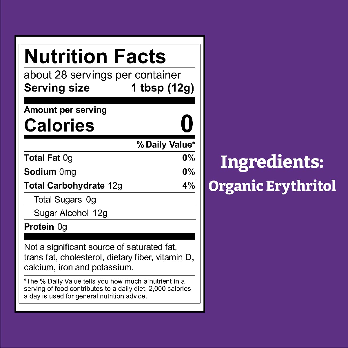 Wholesome Sweeteners Organic Zero Calorie Free Pouch Non GMO Gluten Free Syrup Artificial Flavors, no corn, 12 Ounce