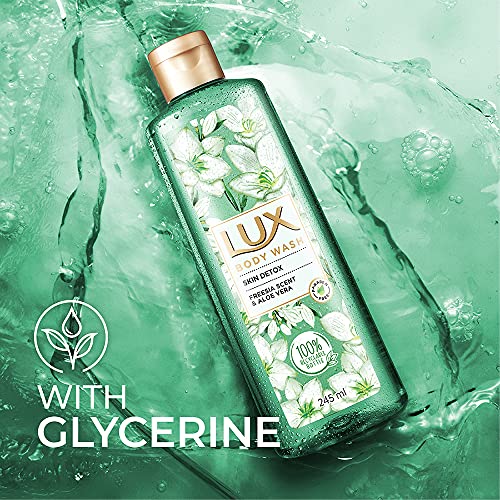 Lux Shower Gel, Freesia Scent & Aloe Vera Bodywash, Skin Cleanser With Long Lasting Fragrance, Paraben Free, 245 ml