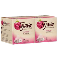Tejava Biodegradable Black Tea Bags, Raspberry, 30 Pack, Unsweetened, Non-GMO, Kosher, No Sugar or Sweeteners, No calories, No Preservatives, Can Be Enjoyed Hot or Cold.