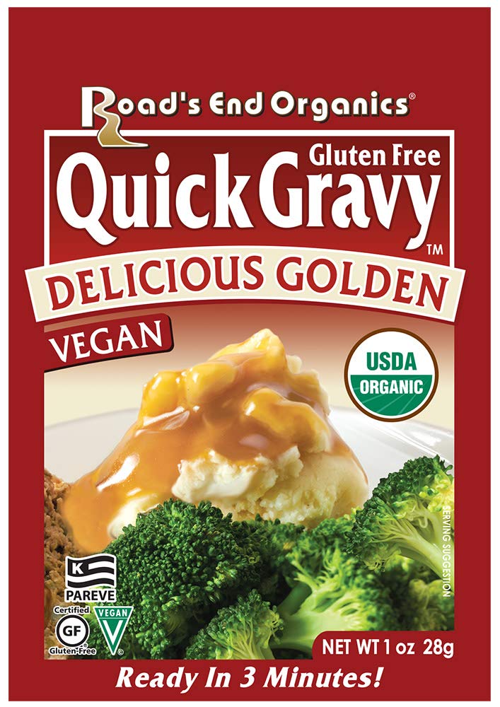 Road's  End Organics Gluten Free Golden Gravy Mix, 1 Ounce Pouch (Pack of 12)