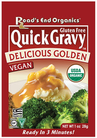 Road's  End Organics Gluten Free Golden Gravy Mix, 1 Ounce Pouch (Pack of 12)