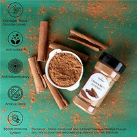 Malikaz' The Royale Taste Cinnamon Powder Jar, 100 g | Piquant | 100% Natural | No Additives | Sweet Aroma | Warm Taste | Easy to add a Wondrous Flavor Profile to Your Dish |