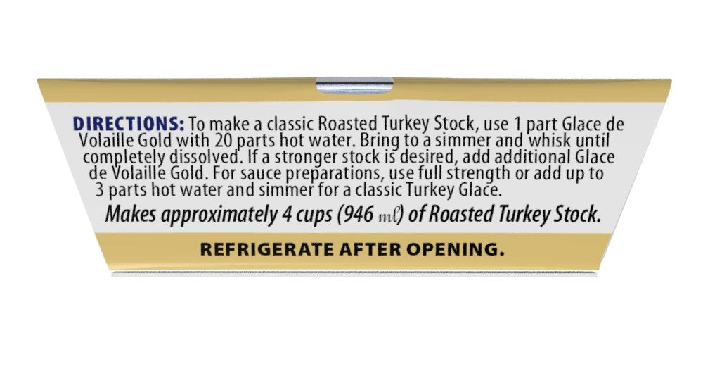 More Than Gourmet Glace De Volaille Gold, Roasted Turkey Stock, 1.5 Ounce Package