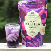 Harney & Sons Indigo Punch, Herbal Iced Tea, 15 Large Two Qt Teabags