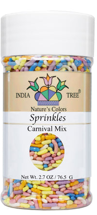 India Tree Nature's  Colors Carnival Sprinkles, 2.7 Ounce