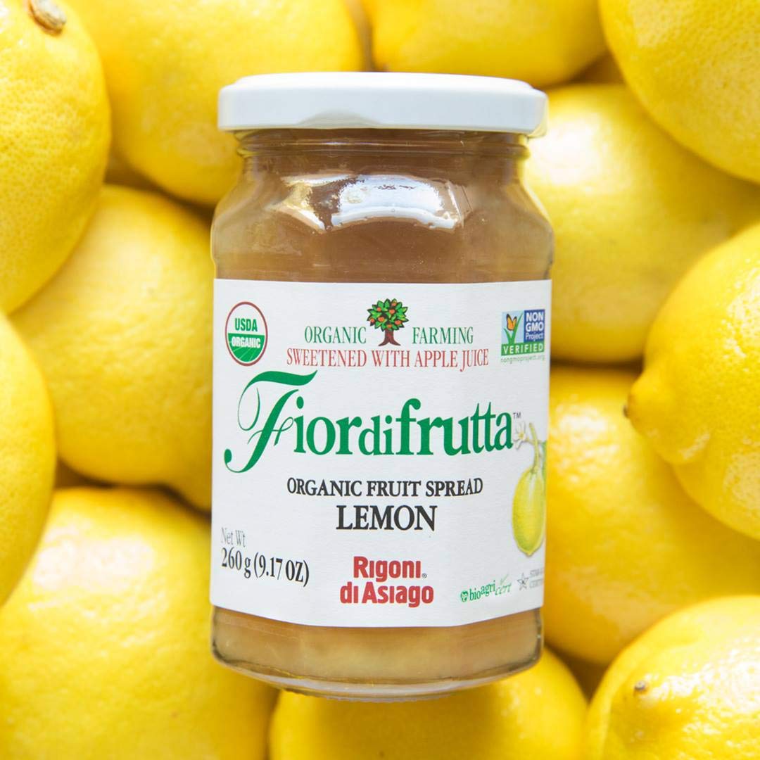 Rigoni di Asiago Fiordifrutta Organic Fruit Spread, Lemon, 9.17 Ounce (Pack of 6)