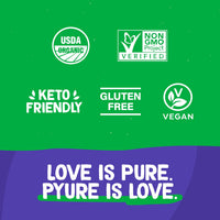 Pyure Organic Stevia Packets | Granulated Sugar Packets - White Sugar Substitute | Zero Carb, Zero Sugar, Zero Calorie Sweetener Packets | Plant-Based Stevia Packets for Keto Coffee | 80 Count