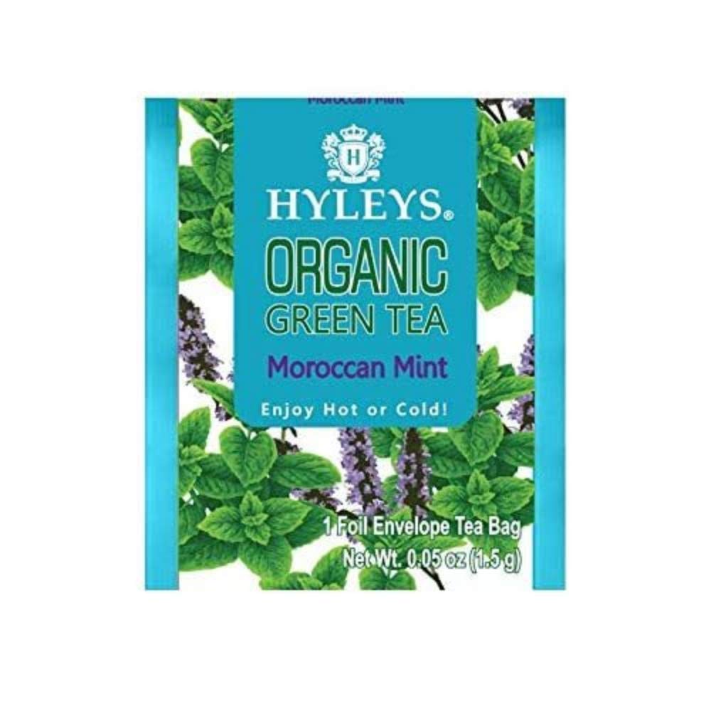 Hyleys Tea Organic Acai and Blueberry Flavor Green Tea - 25 Tea Bags (100% Natural, Sugar Free, Gluten Free and Non-GMO)