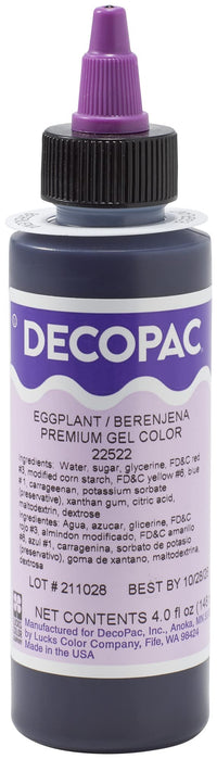 Eggplant Trend Premium Gel Color Cake Decorations, Purple Food Coloring - Purple Gel Color - 4 Fl Oz