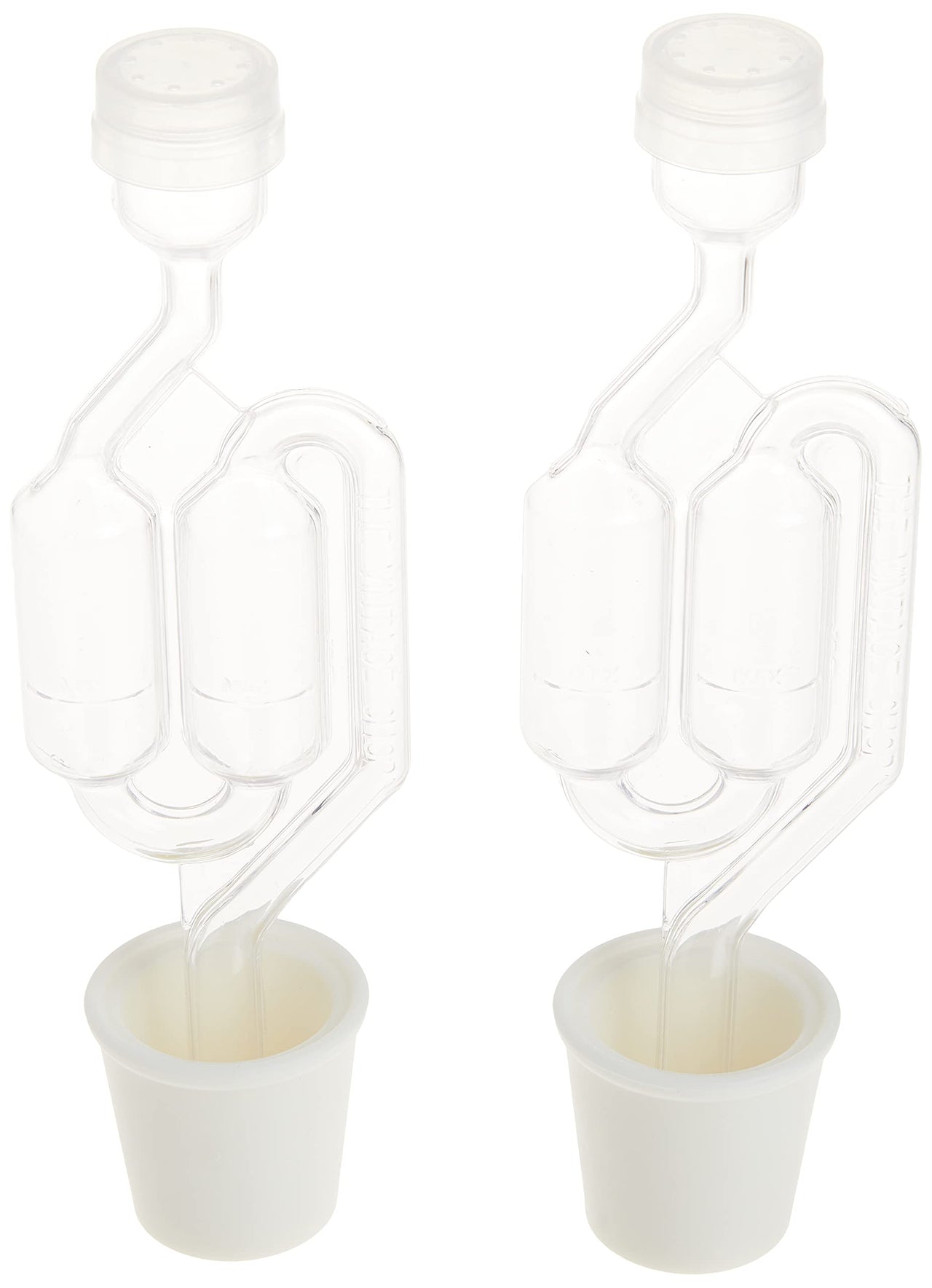 North Mountain Supply - RS-PC-12 Red Star Premier Classique Wine Yeast - Pack of 12 - Fresh Yeast & Twin Bubble Airlock and Carboy Bung (Pack of 2)