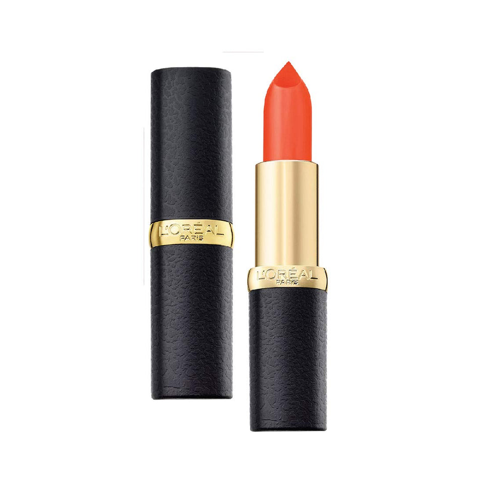 L'Oreal Paris Color Riche Moist Matte Lipstick, 205 Orange Power, 3.7g