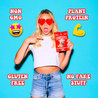 SkinnyDipped Dark Chocolate Peanut Butter Almonds, Healthy Snack, Plant Protein, Gluten Free, 0.46 oz Mini Bags, Pack of 24