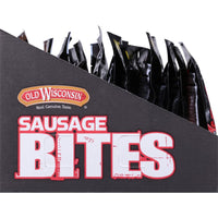 Old Wisconsin Hot & Spicy Sausage Snack Bites, 4oz Resealable Package, Naturally Smoked, Ready to Eat, High Protein, Low Carb, Keto, Gluten Free