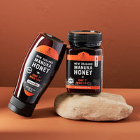 Nature Nate's  Manuka Honey UMF Certified 7+ | MGO 144+ - New Zealand Manuka Honey - All-Natural Sweetener, 13.2 oz Squeeze Bottle