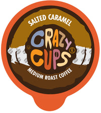 Crazy Cups Flavored Coffee for Keurig K-Cup Machines, Salted Caramel, Hot or Iced Drinks, 22 Single Serve, Recyclable Pods