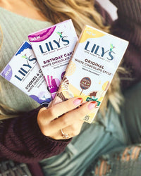 Birthday Cake White Chocolate Style Bar By Lily's  Sweets | Made with Stevia, No Added Sugar, Low-Carb, Keto Friendly | Gluten-Free & Non-GMO Ingredients | 2.8 Ounce, 4 Pack
