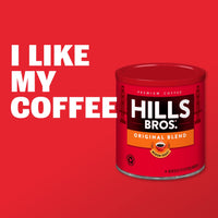 Hills Bros Hazelnut with Caramel Ground Coffee, Light Roast, 12 Oz Bag - 100% Arabica Coffee Beans, Light, Full-Bodied, Smooth Coffee