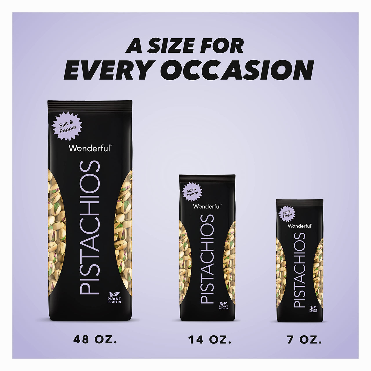Wonderful Pistachios, Salt and Pepper Flavor, 14 Ounce Bag