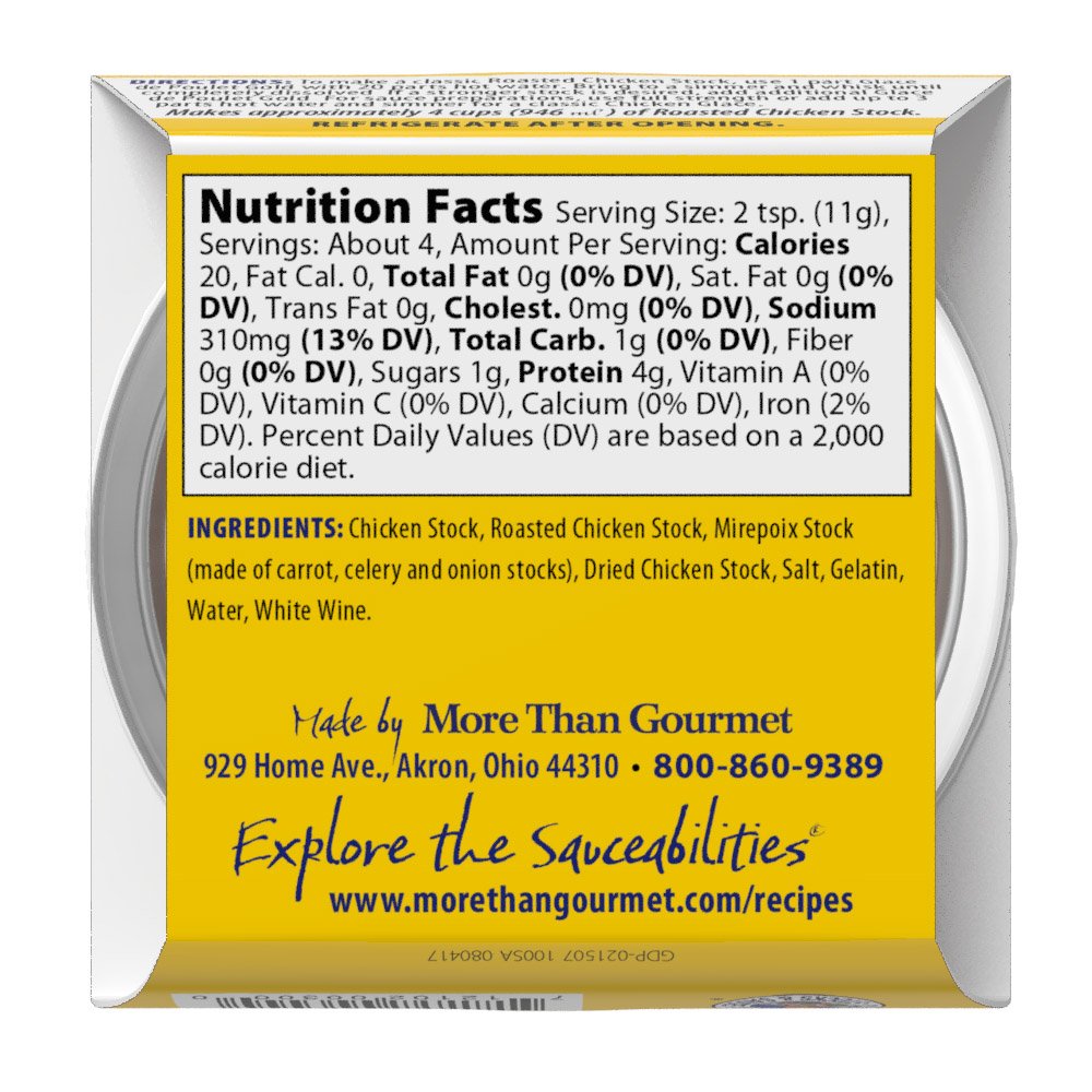 More Than Gourmet Classic Roasted Chicken Stock, 1.5-Ounces (Pack of 6)