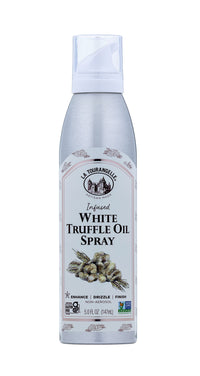 La Tourangelle, White Truffle Cooking Spray, Gourmet Flavor for Veggies, Pasta, Potatoes, Pizza, Marinades and Popcorn, 5 Fl Oz