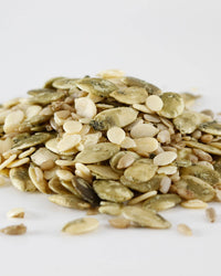 Go Raw Mixed Seeds, Pumpkin, Sunflower & Watermelon Seeds with Sea Salt, Bag Keto Vegan Gluten Free Snacks Organic, Mixed Salted, 13 Oz (Pack of 1)