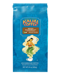 Kauai Hawaiian Ground Coffee, Mocha Macadamia Nut Flavor - Gourmet Arabica Coffee From Hawaii's  Largest Coffee Grower - Rich Flavor with Nutty Notes and Sweet Chocolate Overtones - 24 Ounce