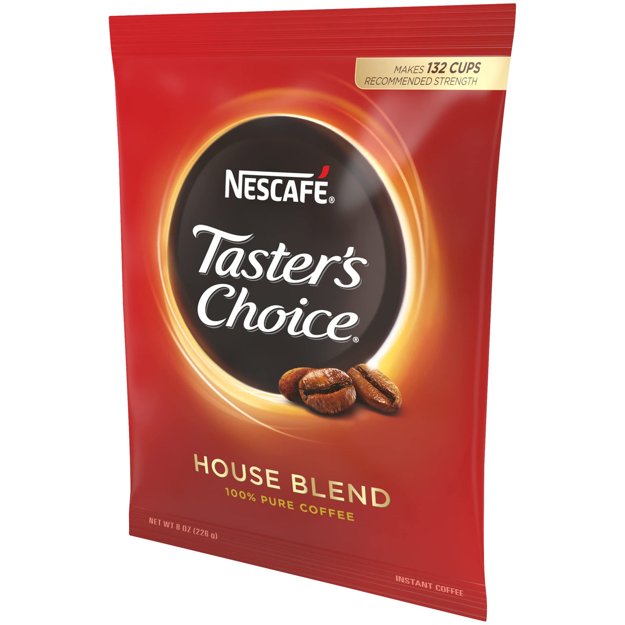 Nescafe Instant Coffee, Taster's  Choice Light Roast House Blend, 8 Ounce Bulk Bag
