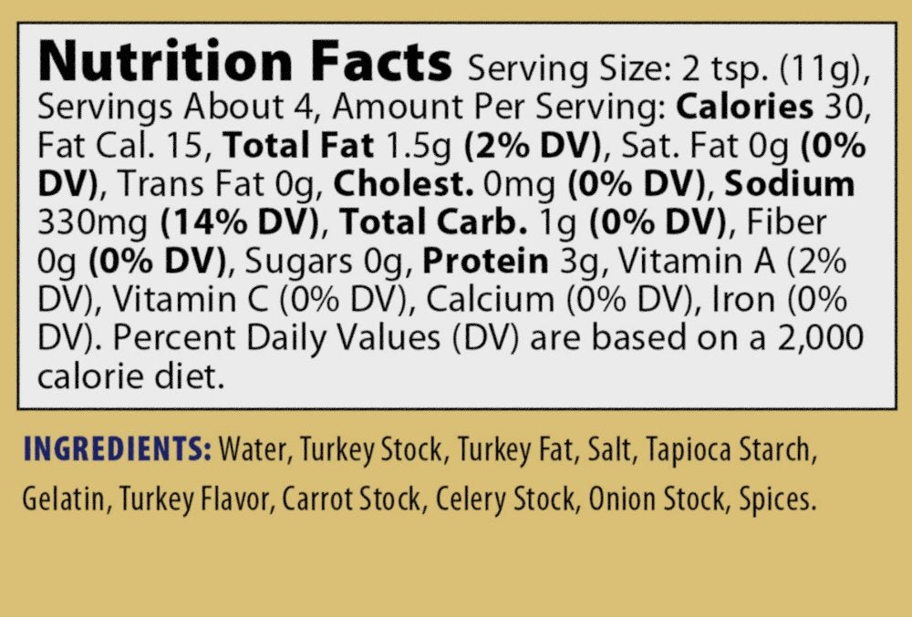 More Than Gourmet Glace De Volaille Gold, Roasted Turkey Stock, 1.5 Ounce Package