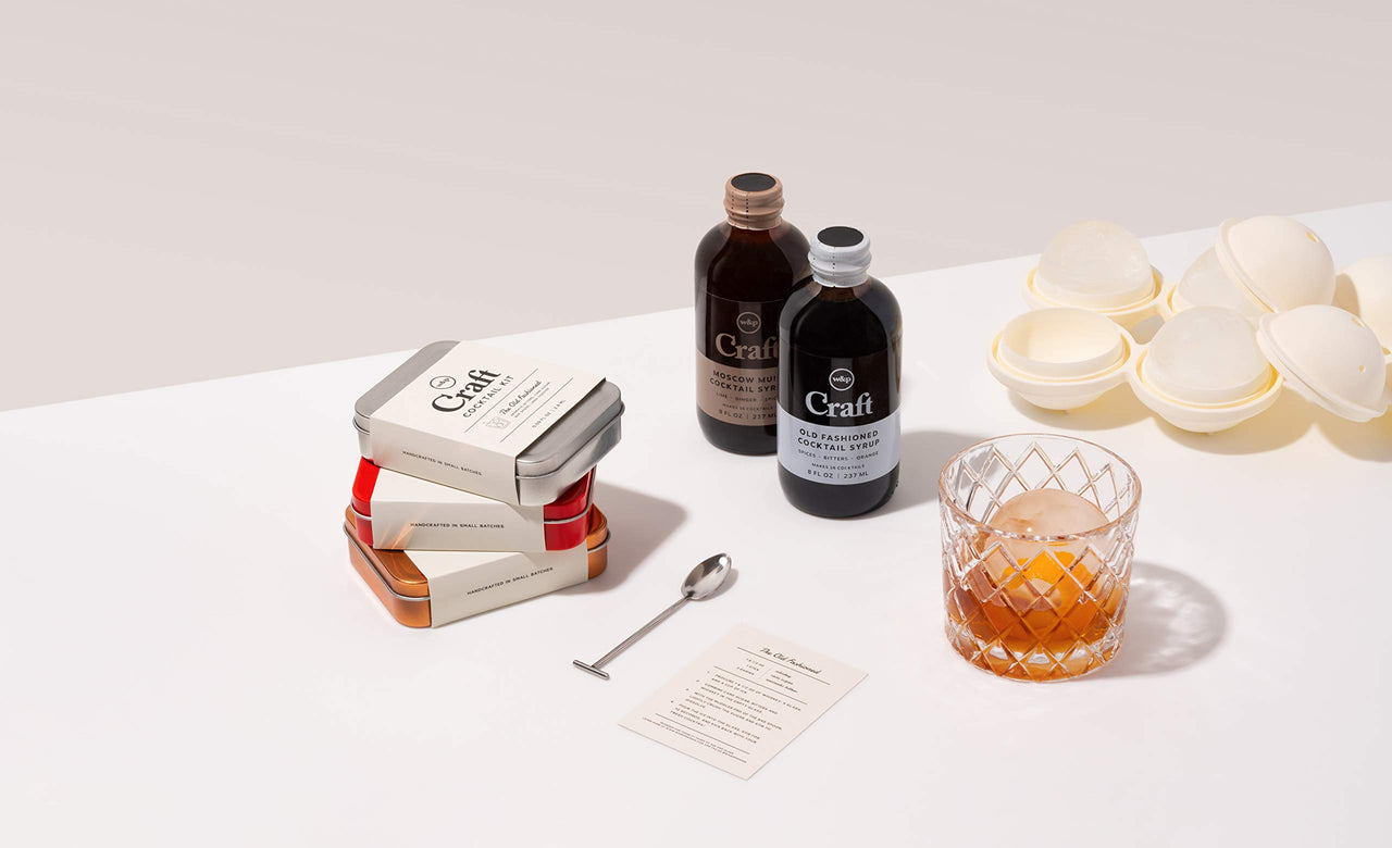 W&P Craft Cocktail Syrup Set, Old Fashioned, Moscow Mule, Spicy Margarita | Variety Pack, 8 Ounce Each, 3 Bottles | Cocktail Mixer, Handcrafted in Small Batches, Craft Cocktail, Bar Collection