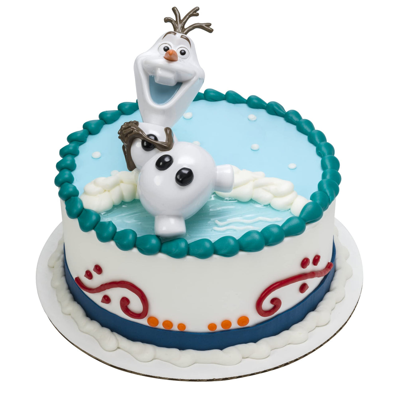 DecoSet Disney Frozen Olaf Chillin Cake Topper, 1-Piece with Moveable Parts, Decorations for Creating Amusing Cakes
