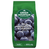 Green Mountain Coffee Roasters Wild Mountain Blueberry, Ground Coffee, Flavored Light Roast, Bagged 12 Oz, 1 Count