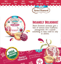 Torie & Howard Natural Fruits Organic Hard Candy, Pomegranate and Nectarine, 2 Ounce