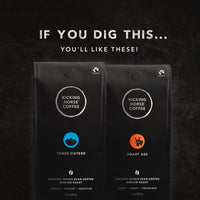 Kicking Horse Coffee Lucky Jim Whole Beans, Medium Roast, Certified Organic Fairtrade Kosher Coffee, Black, 10 Oz