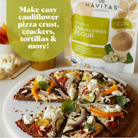 Navitas Organics Cauliflower Flour, 7oz  Organic, Non-GMO, 100% Cauliflower Flour for Keto Pizza & Baking  13 Servings