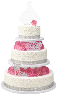 DecoPac Cake Decorating CAKE KIT-QUINCEANERA-XL-SILVER Cake and Cupcake Toppers for Birthdays and Parties