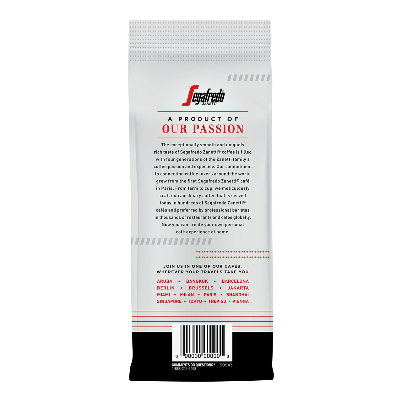 Segafredo Zanetti Tempo Blend Whole Bean Coffee, Vivace Medium Roast  10 Oz Bag  Made With Arabica Coffee, World-Class Coffee Experience, Vivacious & Balanced Flavor